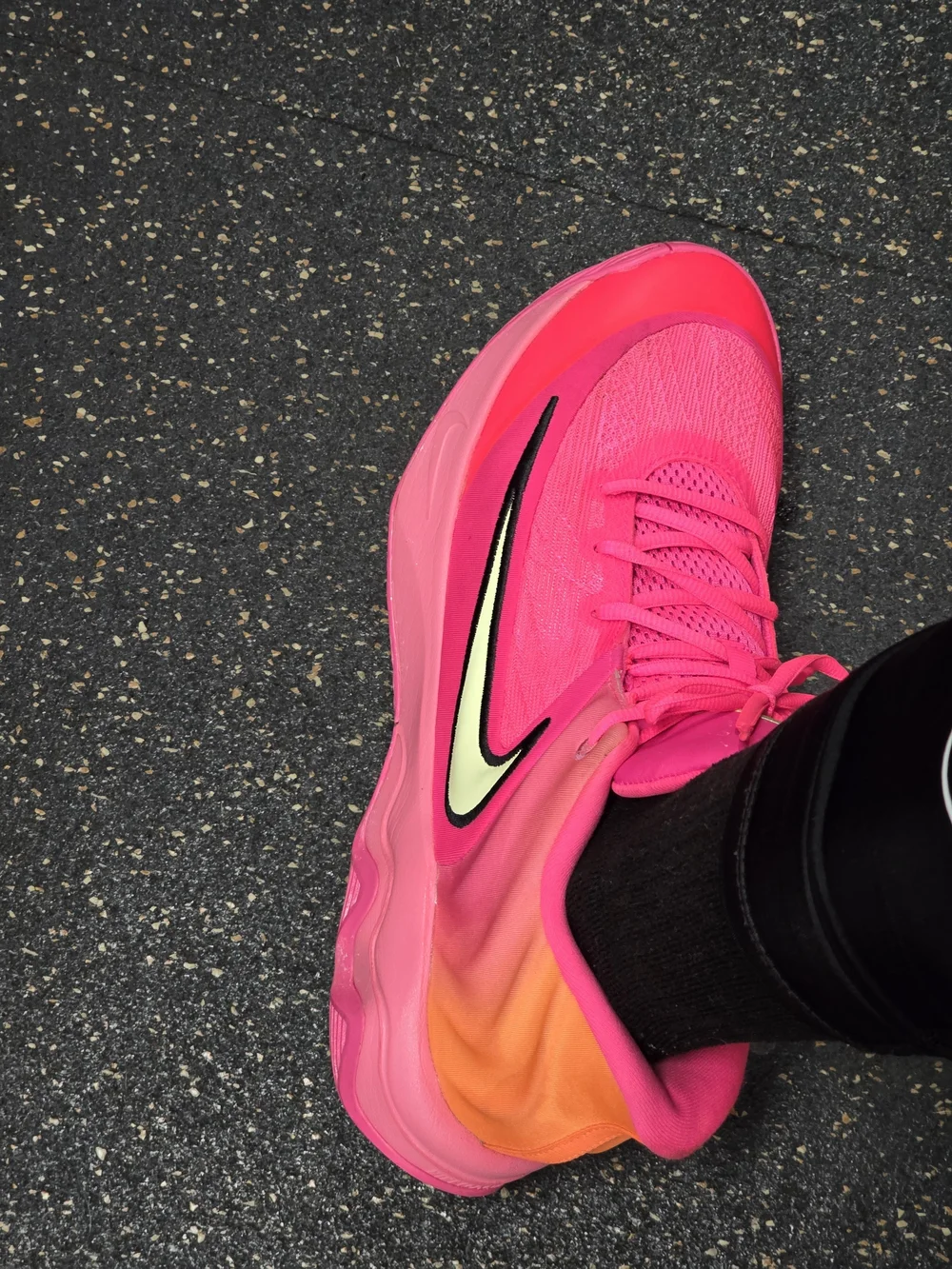 Nike Giannis Immortality 4 Pink and Orange Mens Performance Basketball Shoes